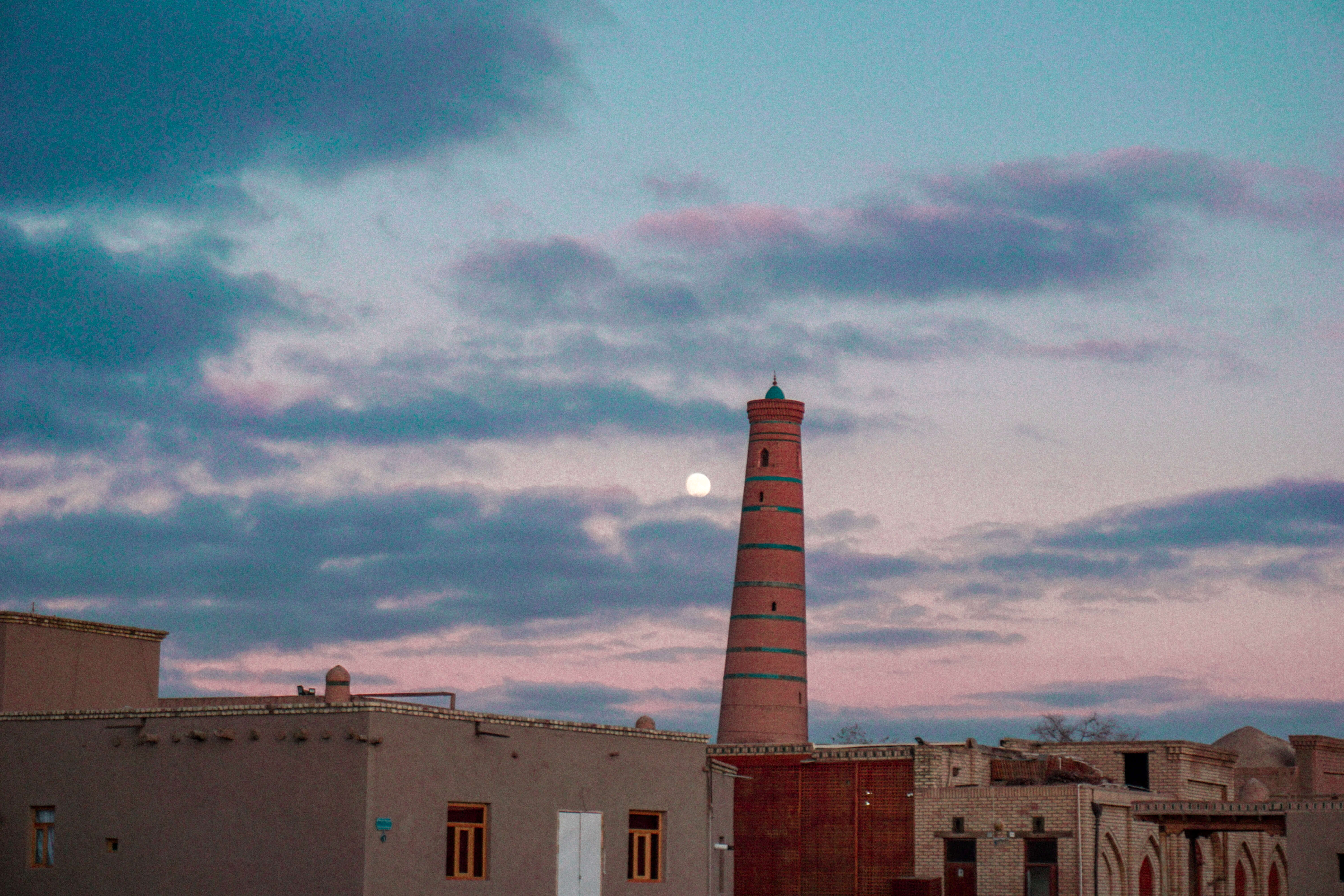 Minaret of the Juma Mosque in Khiva