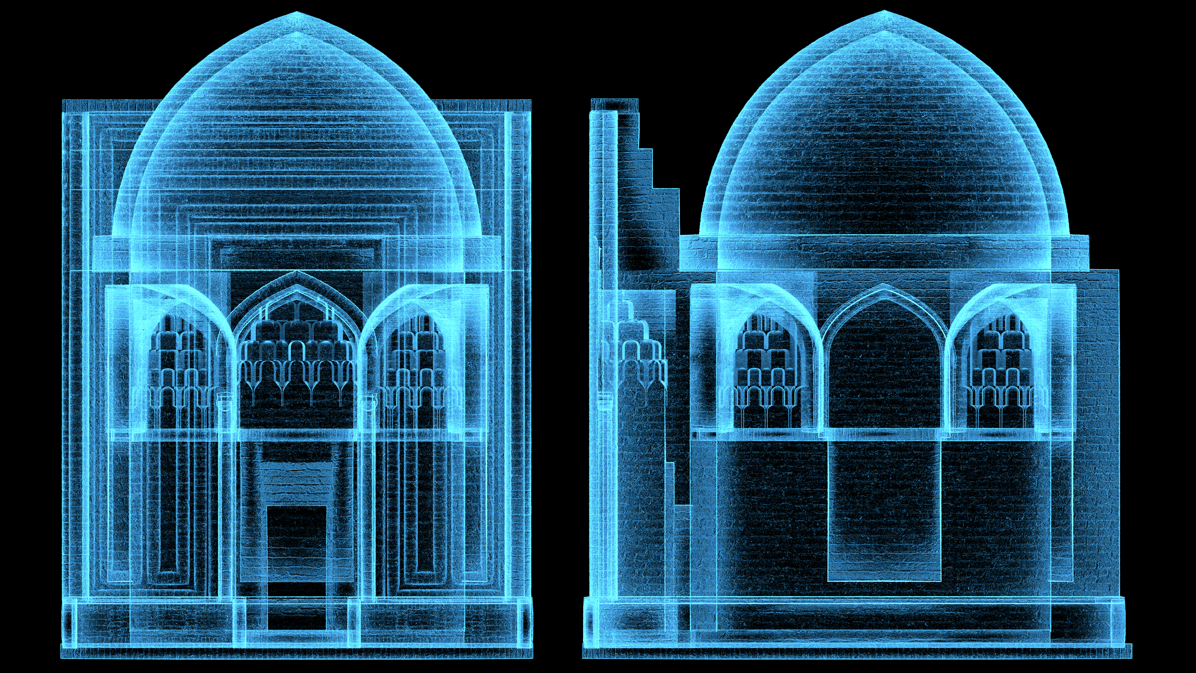 Holographic model - Elevations